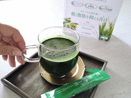 オリーブと大麦若葉の糖と脂肪を抑える青汁 /山田養蜂場(健康食品)/青汁を使ったクチコミ(3枚目)