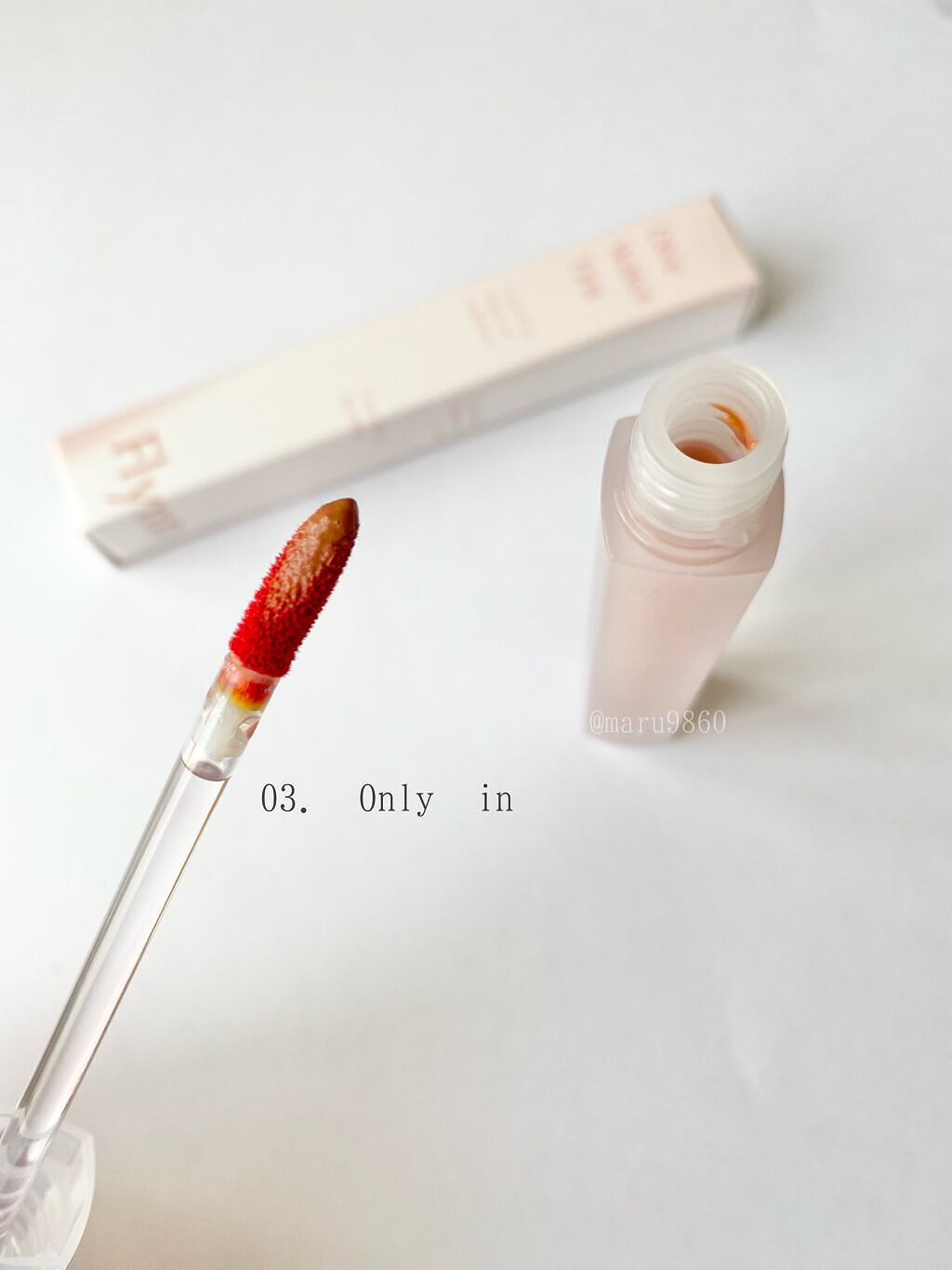 Dive Water Tint 03 オンリーイン/Flynn/口紅を使ったクチコミ（2枚目）