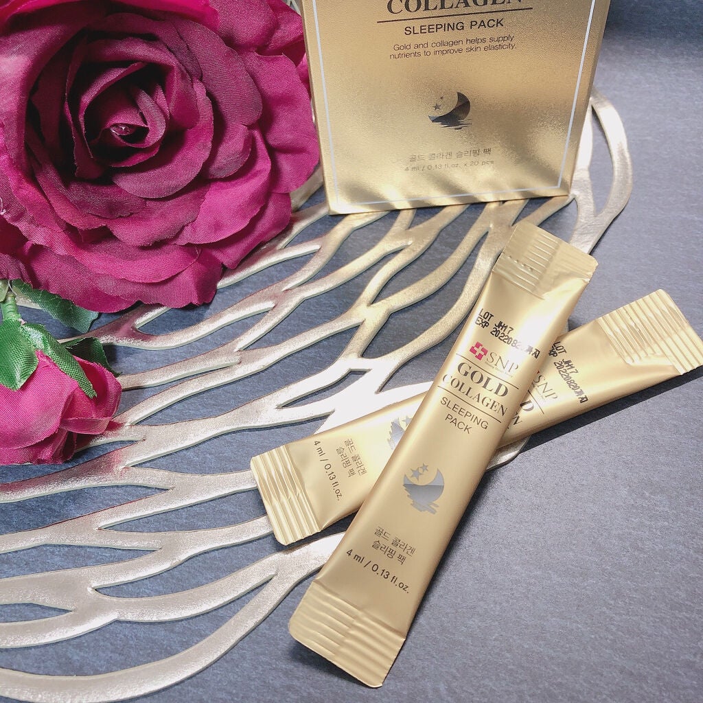 ゴールド コラーゲン スリーピングパック/SNP/シートマスク・パックを使ったクチコミ(1枚目)