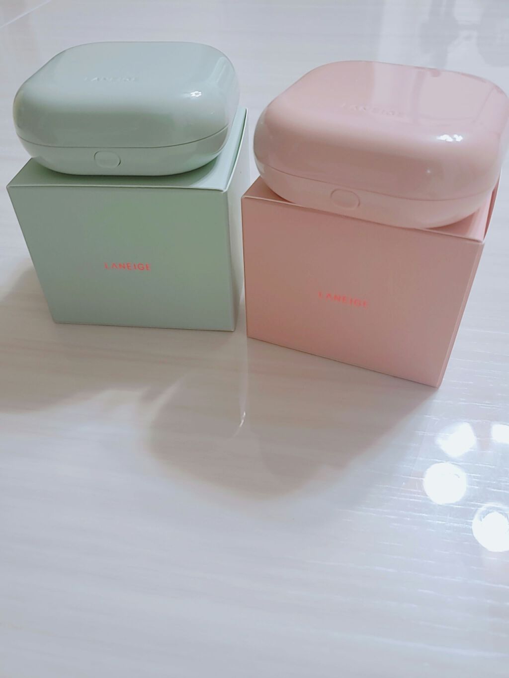 ネオクッション グロウ/LANEIGE/クッションファンデーションを使ったクチコミ（2枚目）