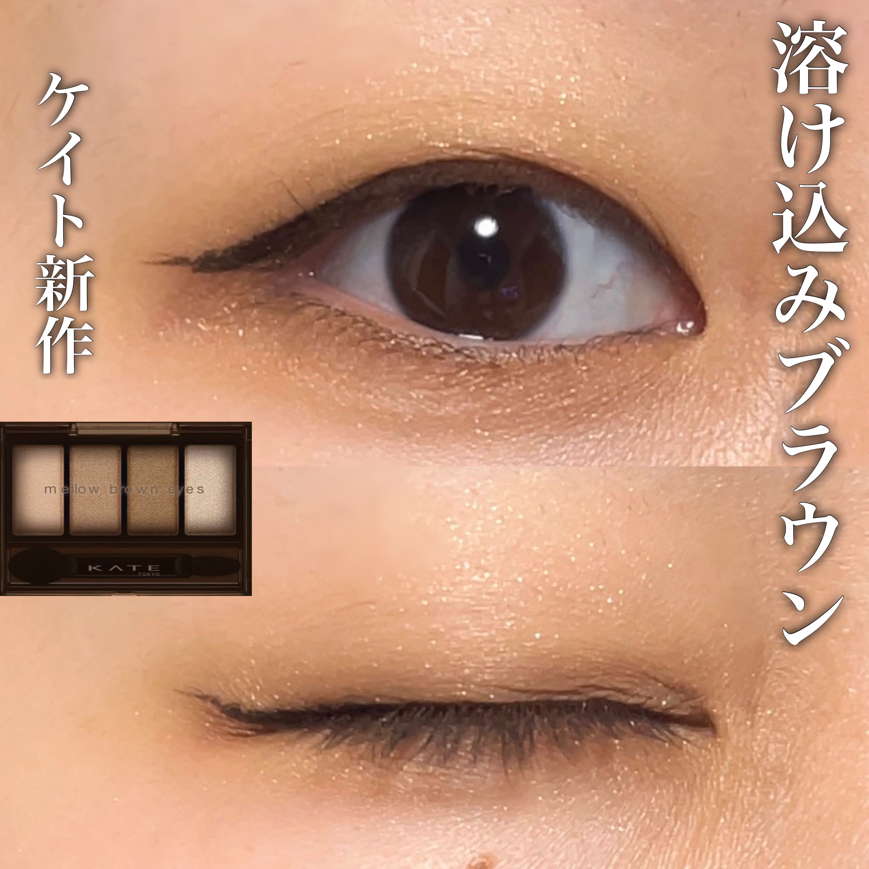 ケイト メロウブラウンアイズ BR-2 ヘーゼルブラウン/KATE/アイシャドウパレットを使ったクチコミ（1枚目）
