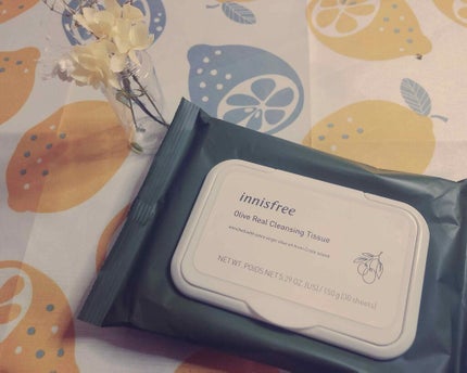 オリーブ ビタミンE リアル クレンジングシート/innisfree/クレンジングシートを使ったクチコミ(1枚目)