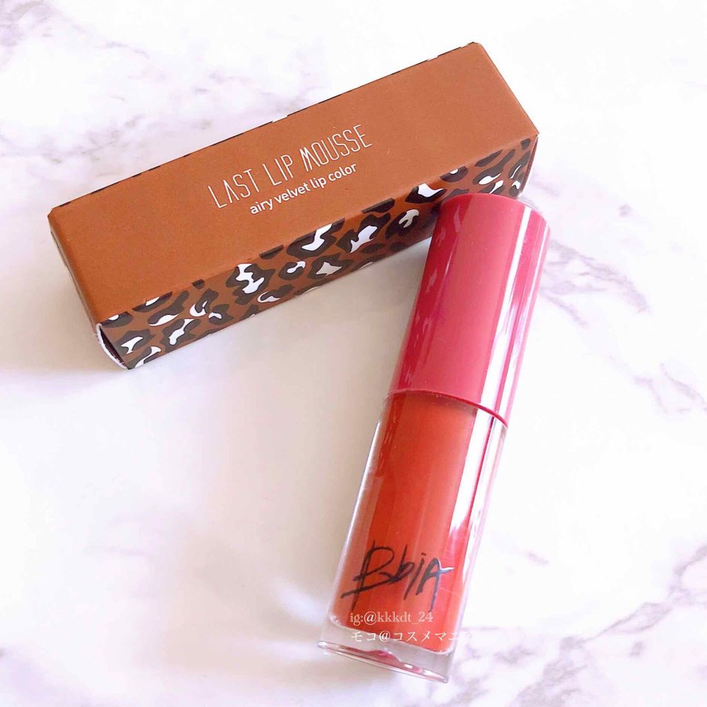 BBIA ラストリップムースのクチコミ「Qoo10ブランドコラボプレゼントキャンペーンでこちらをいただきました☺️



なんと私の大.....」（1枚目）