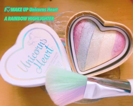 ハートハイライター ユニコーンハート/MAKEUP REVOLUTION/パウダーハイライトを使ったクチコミ(1枚目)