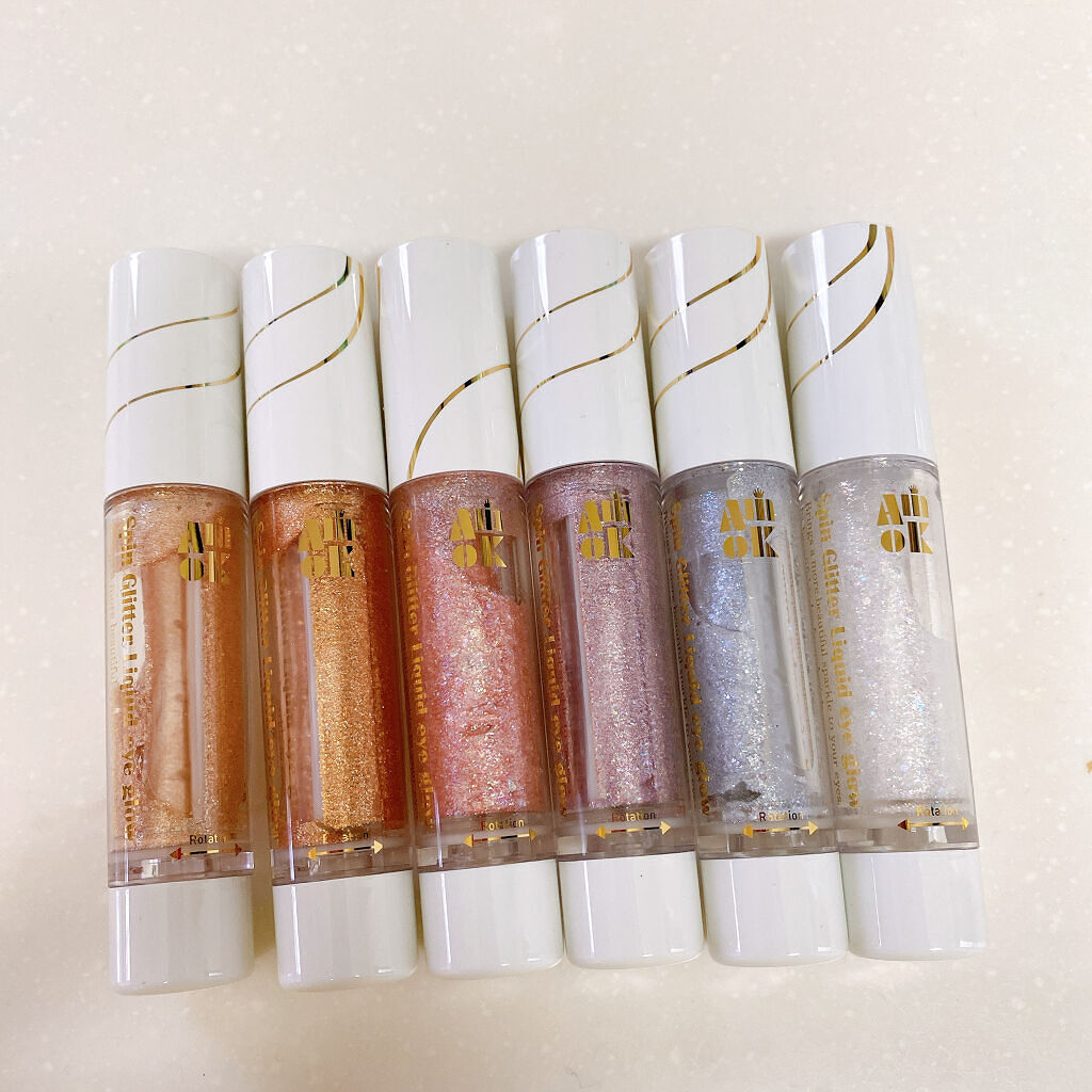 スピングリッターリキッドアイグロー/AMIOK/グリッターを使ったクチコミ（1枚目）