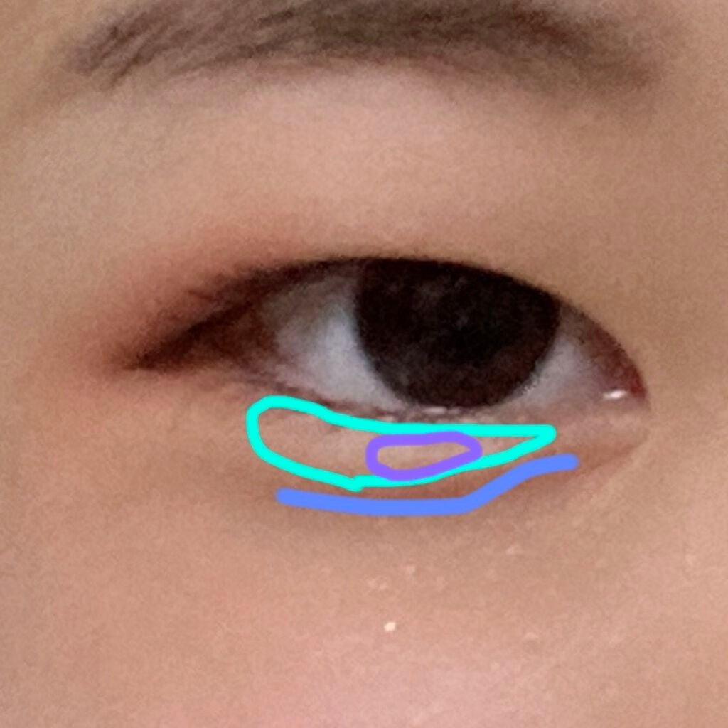 UR GLAM BLOOMING EYE COLOR PALETTE/U R GLAM/アイシャドウパレットを使ったクチコミ(4枚目)