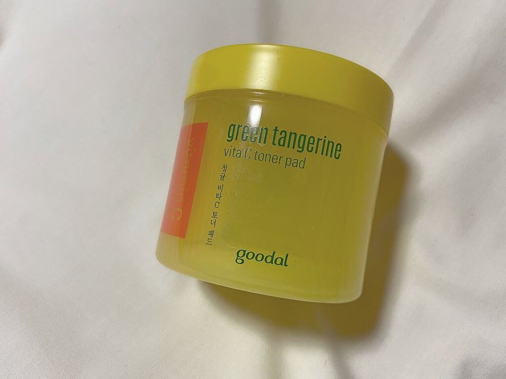 グリーンタンジェリン ビタCダークスポットケアパッド/goodal/トナーパッドを使ったクチコミ（1枚目）