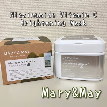 ナイアシンアミドビタミンC ブライトニングマスク/MARY&MAY/シートマスク・パックを使ったクチコミ(1枚目)
