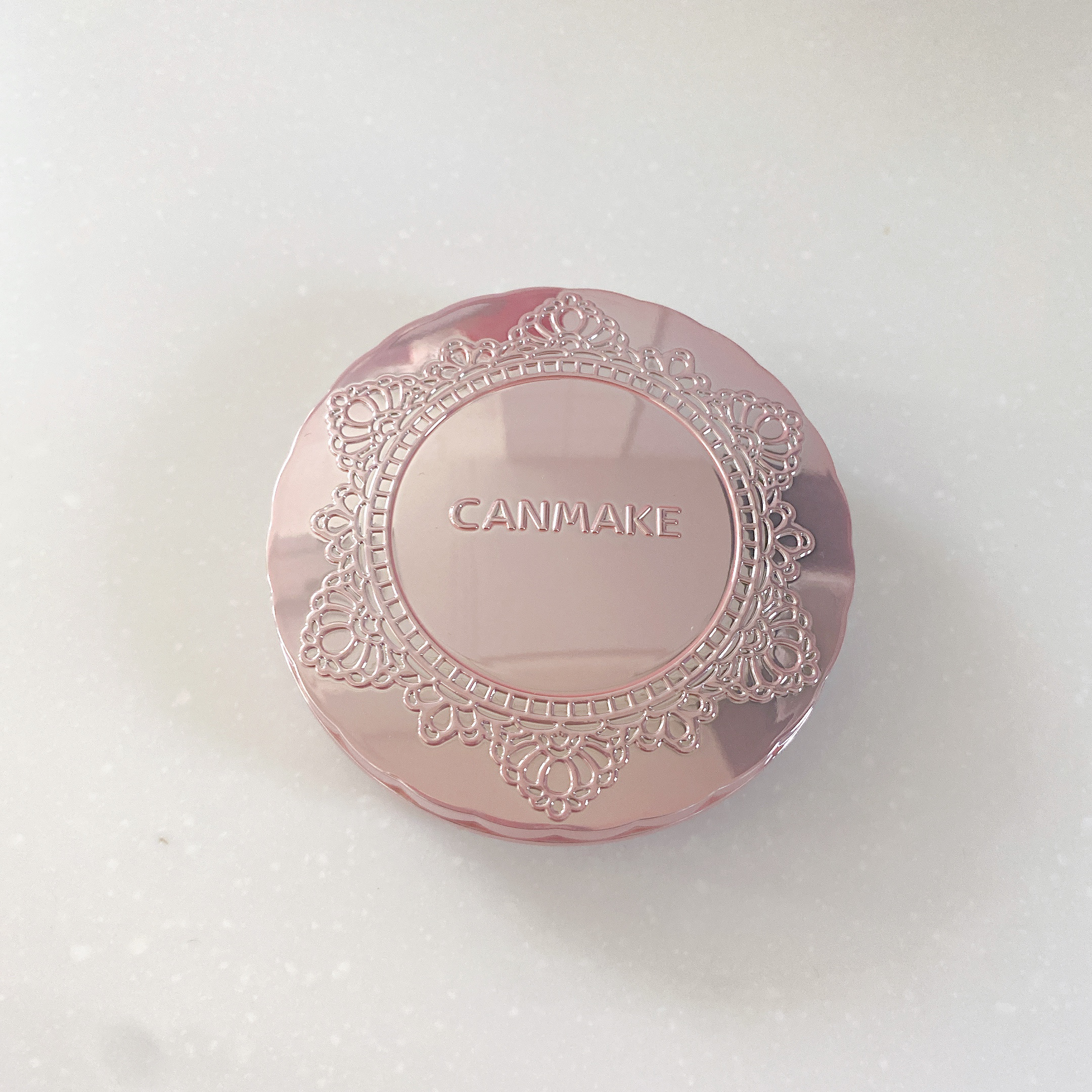 トランスペアレントフィニッシュパウダー PL パールラベンダー/キャンメイク/プレストパウダーを使ったクチコミ（1枚目）