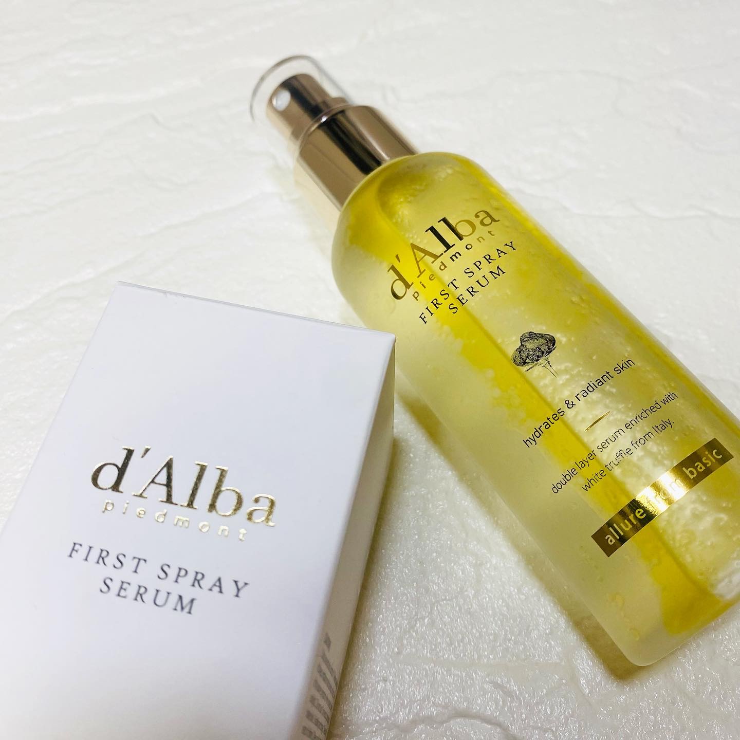 ダルバ ホワイトトリュフファーストスプレーセラム/ダルバ/ミスト状化粧水を使ったクチコミ（1枚目）