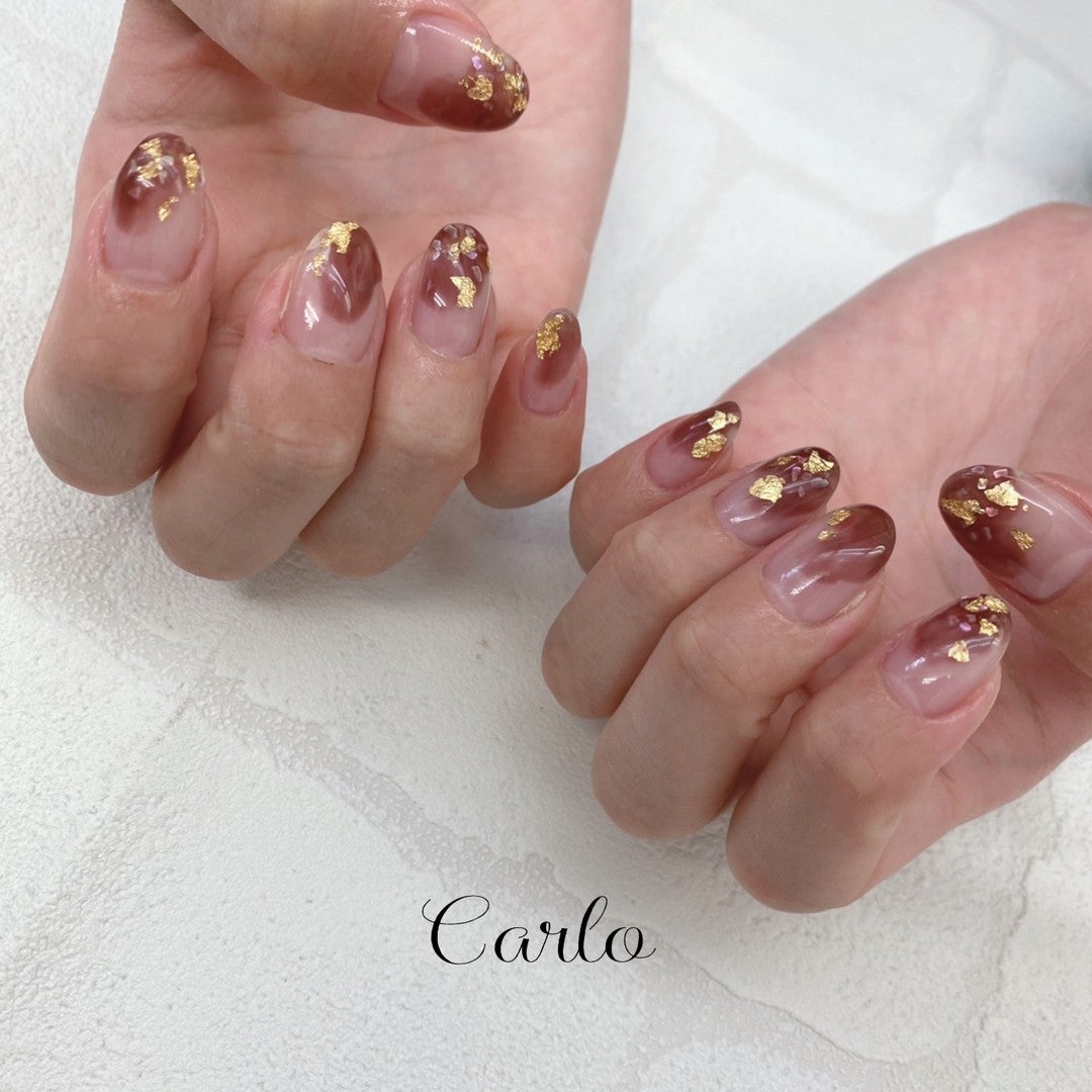 YUKA on LIPS 「.塗りかけnail..#nail#nailist#ネイル#ネイ..」(1枚目)