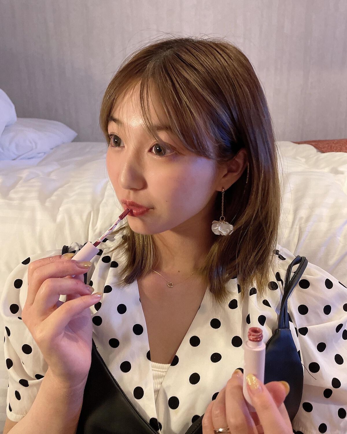 ウォータリー リップ ティント P-01 スイートモーブ/DAISY DOLL by MARY QUANT/リップティントを使ったクチコミ（1枚目）