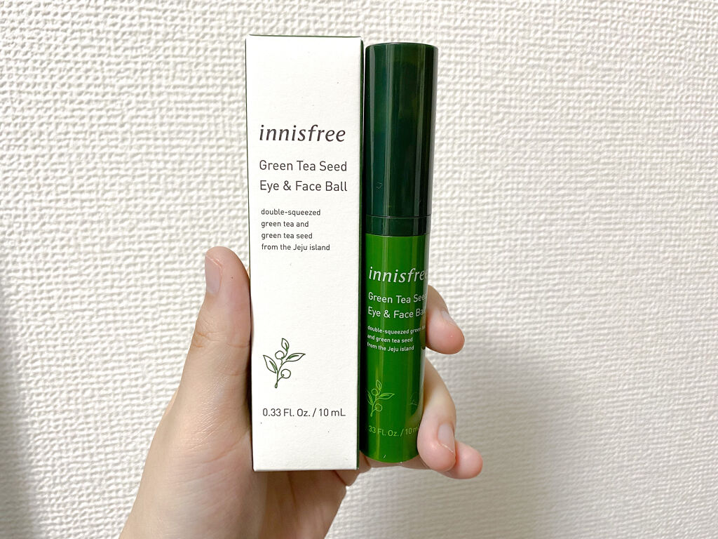 グリーンティーシード アイ＆フェイスボール/innisfree/美容液を使ったクチコミ（2枚目）