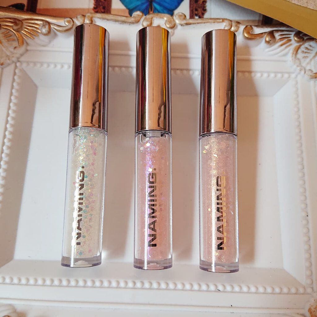  ダズリングアイグリッター/NAMING./リキッドアイシャドウを使ったクチコミ（2枚目）