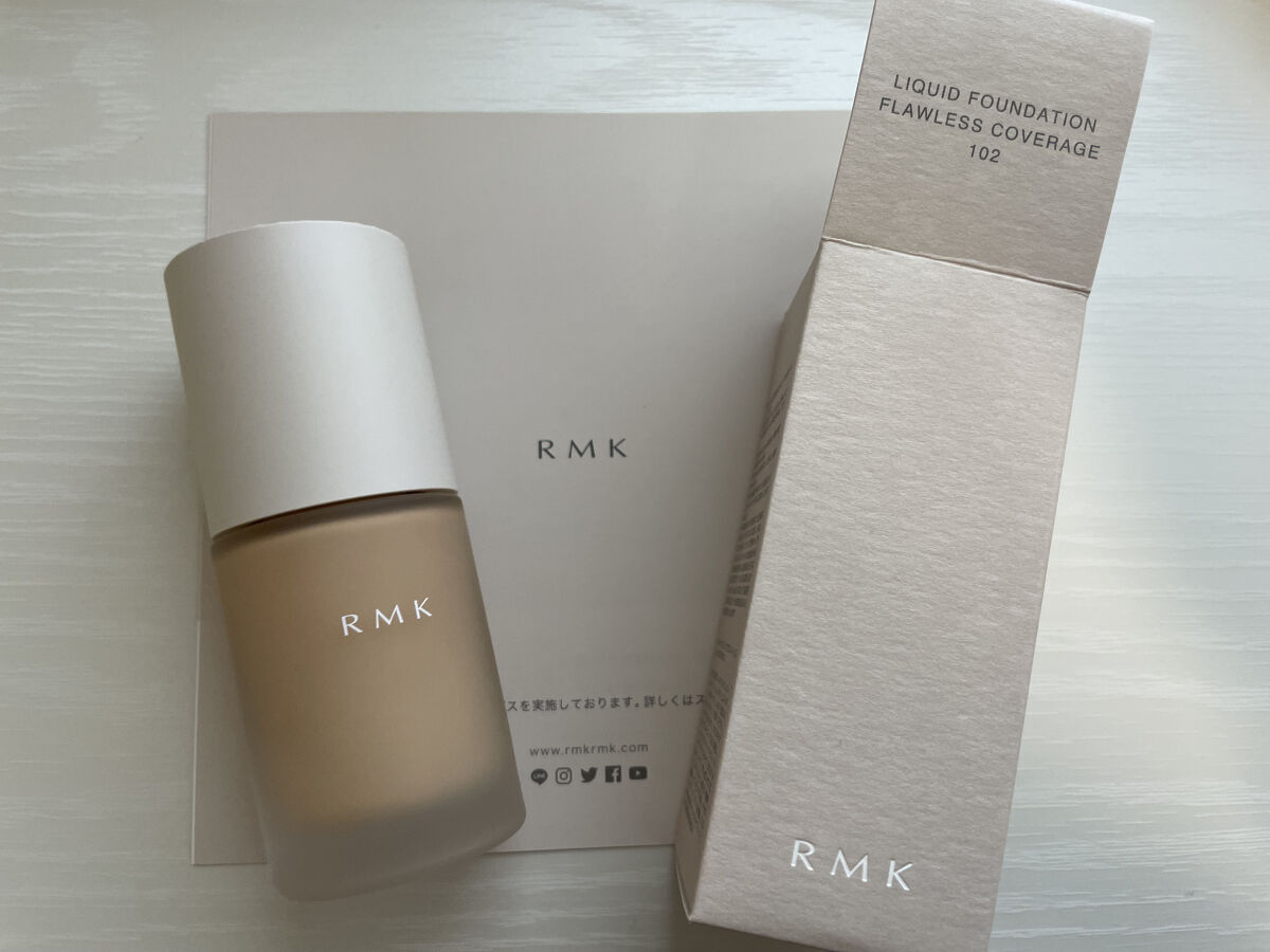 RMK リクイドファンデーション フローレスカバレッジ/RMK/リキッドファンデーションを使ったクチコミ（2枚目）