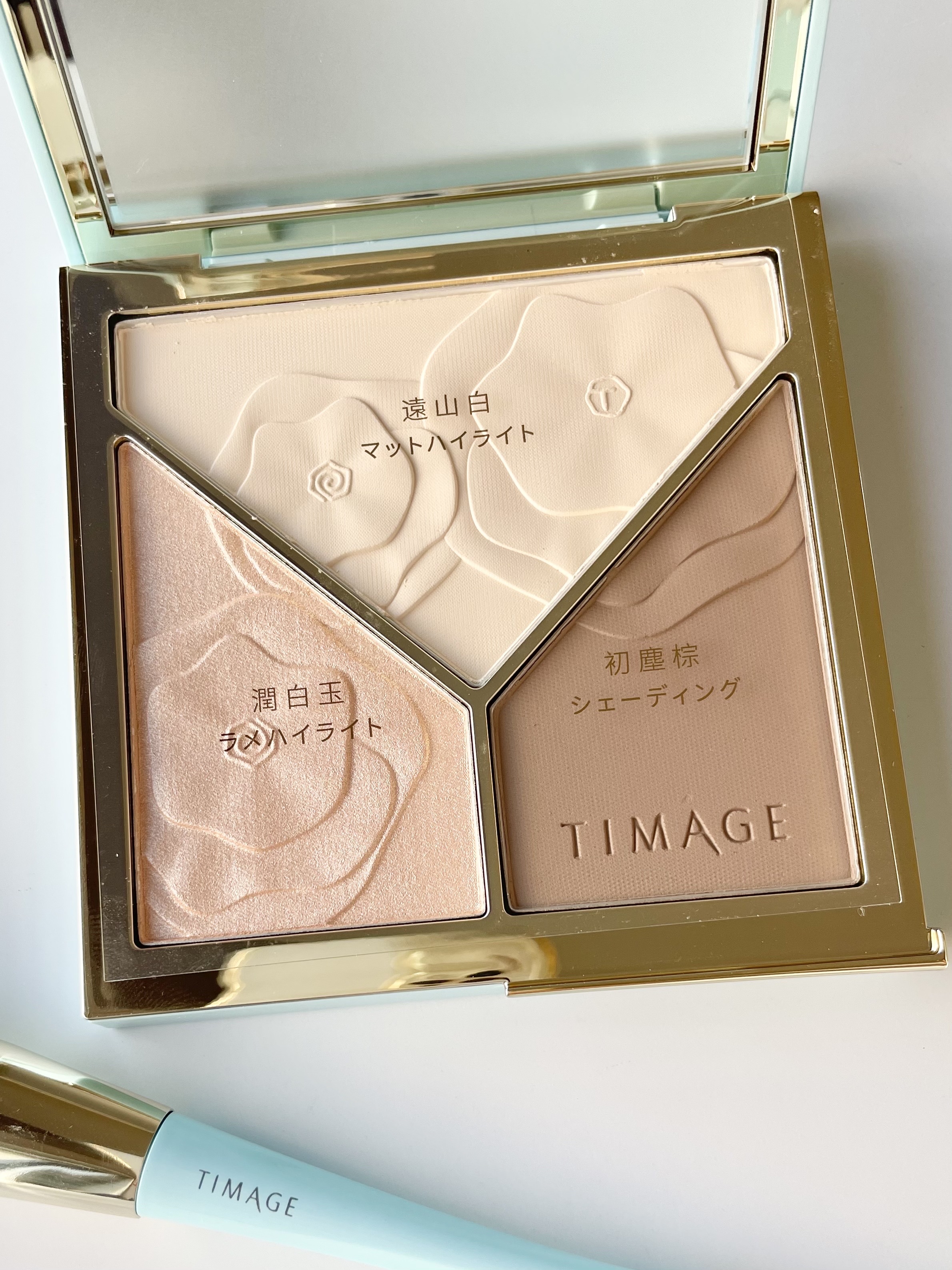 ハイライトシェーディングパレット/TIMAGE/パウダーハイライトを使ったクチコミ（3枚目）