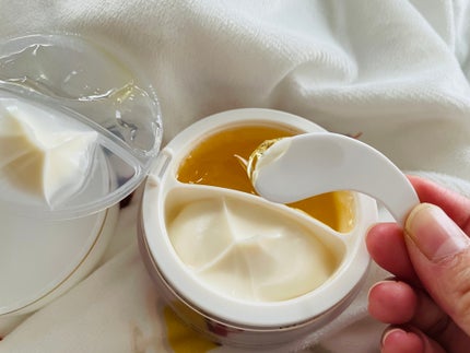 ホワイトトリュフダブルセラムアンドクリーム/ダルバ/フェイスクリームを使ったクチコミ(4枚目)