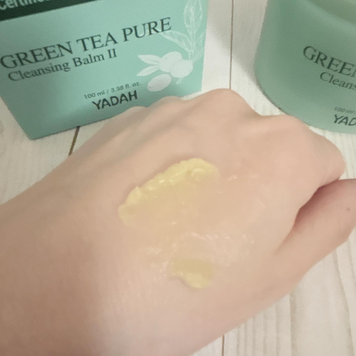 グリーンティーピュアクレンジングバームⅡ/YADAH/クレンジングバームを使ったクチコミ（3枚目）