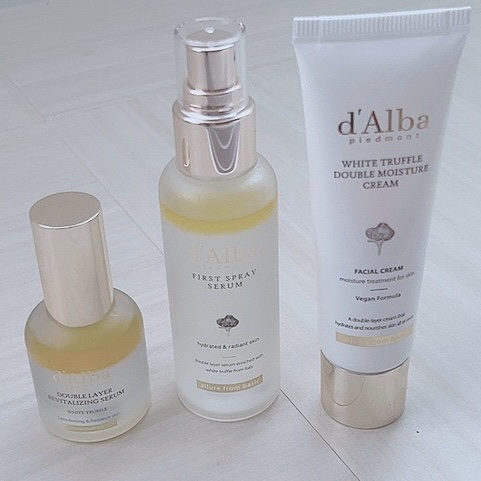 
【d'Alba ダルバ ホワイトトリュフファーストスプレーセラム】

【d'Alba ホワイトトリュフダブルレイヤーリバイタライジングセラム】

【d'Alba ホワイトトリュフダブルモイスチャークリーム】

【d'Alba ホワイトトリ