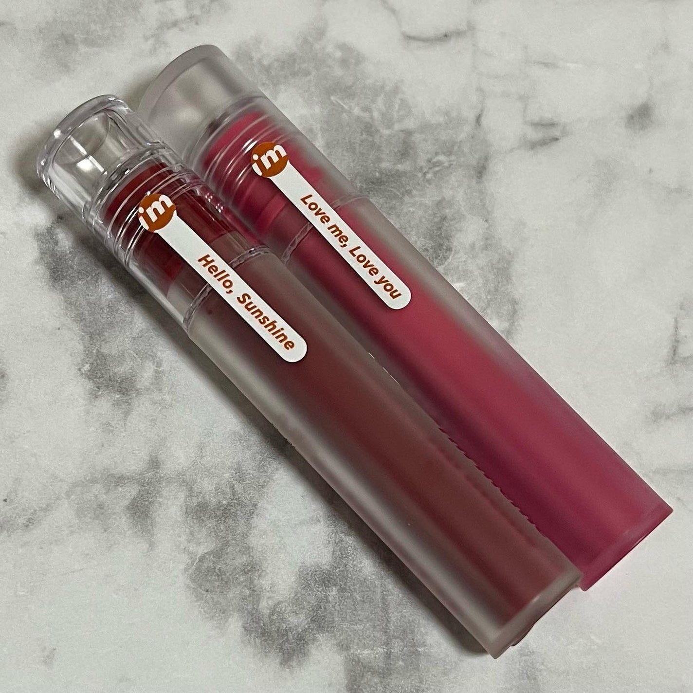 リップシルエットマットベルベットティント/i’m meme/リップティントを使ったクチコミ(4枚目)