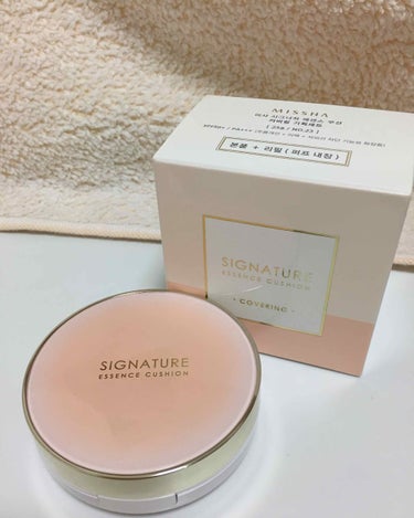 MISSHA  シグネチャー エッセンス クッション ファンデーション インテンシブカバーのクチコミ「ミシャ
Signature essence cushion
Covering NO.23
SP.....」（1枚目）