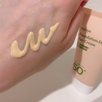 ファンデフリー サンクリーム/manyo/日焼け止めクリームを使ったクチコミ(2枚目)