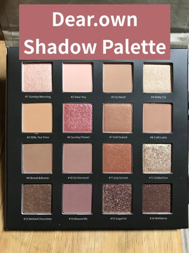 LAZY&COZY SHADOW PALETTE/Dear.own/アイシャドウパレットを使ったクチコミ（1枚目）