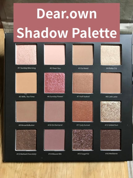 LAZY&COZY SHADOW PALETTE/Dear.own/アイシャドウパレットを使ったクチコミ(1枚目)