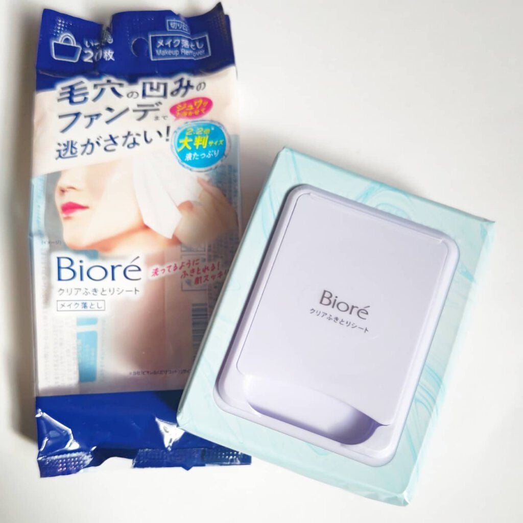 クリアふきとりシート/ビオレ/クレンジングシートを使ったクチコミ(4枚目)