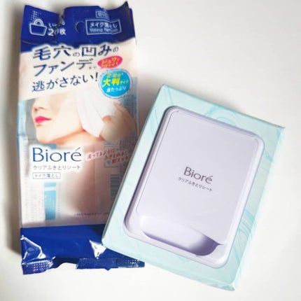 クリアふきとりシート/ビオレ/クレンジングシートを使ったクチコミ(4枚目)