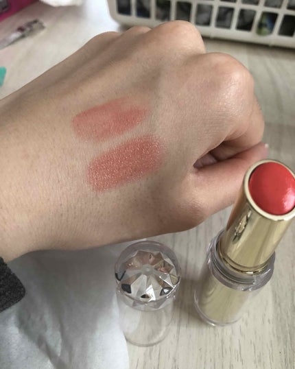 ラスティンググロスリップ/CEZANNE/口紅を使ったクチコミ(2枚目)