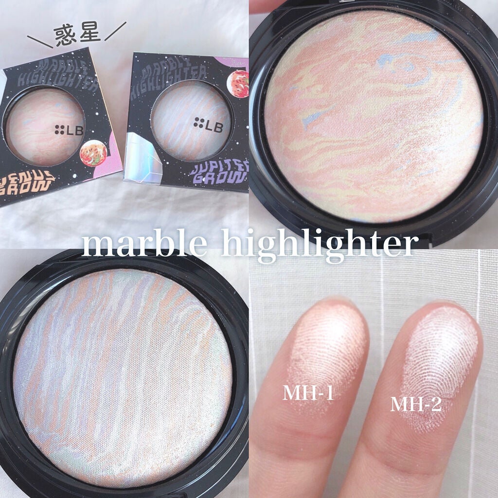 マーブルハイライター/LB/パウダーチークを使ったクチコミ(1枚目)