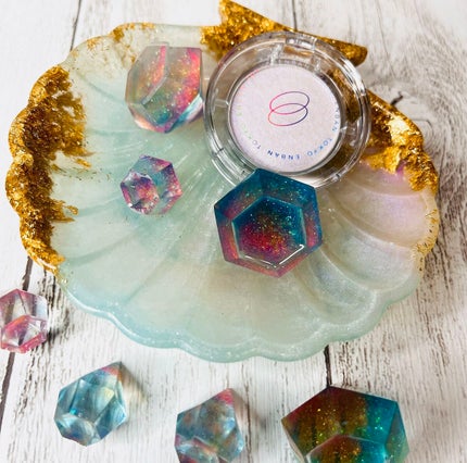 マルチグリッターカラー 18 SHINGETSU(シンゲツ)/ENBAN TOKYO/単色アイシャドウを使ったクチコミ(2枚目)