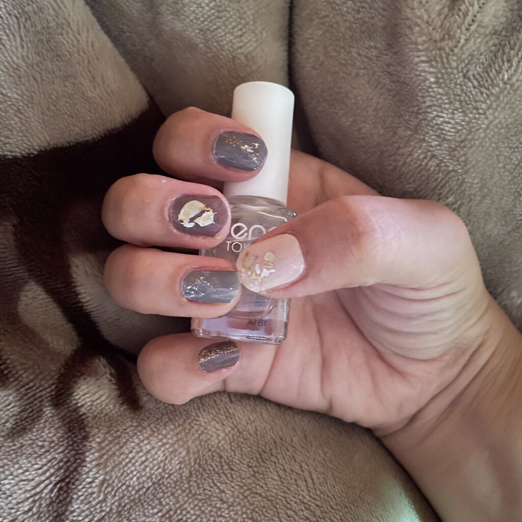 ネイルシール/Qoo10/ネイルシールを使ったクチコミ（3枚目）