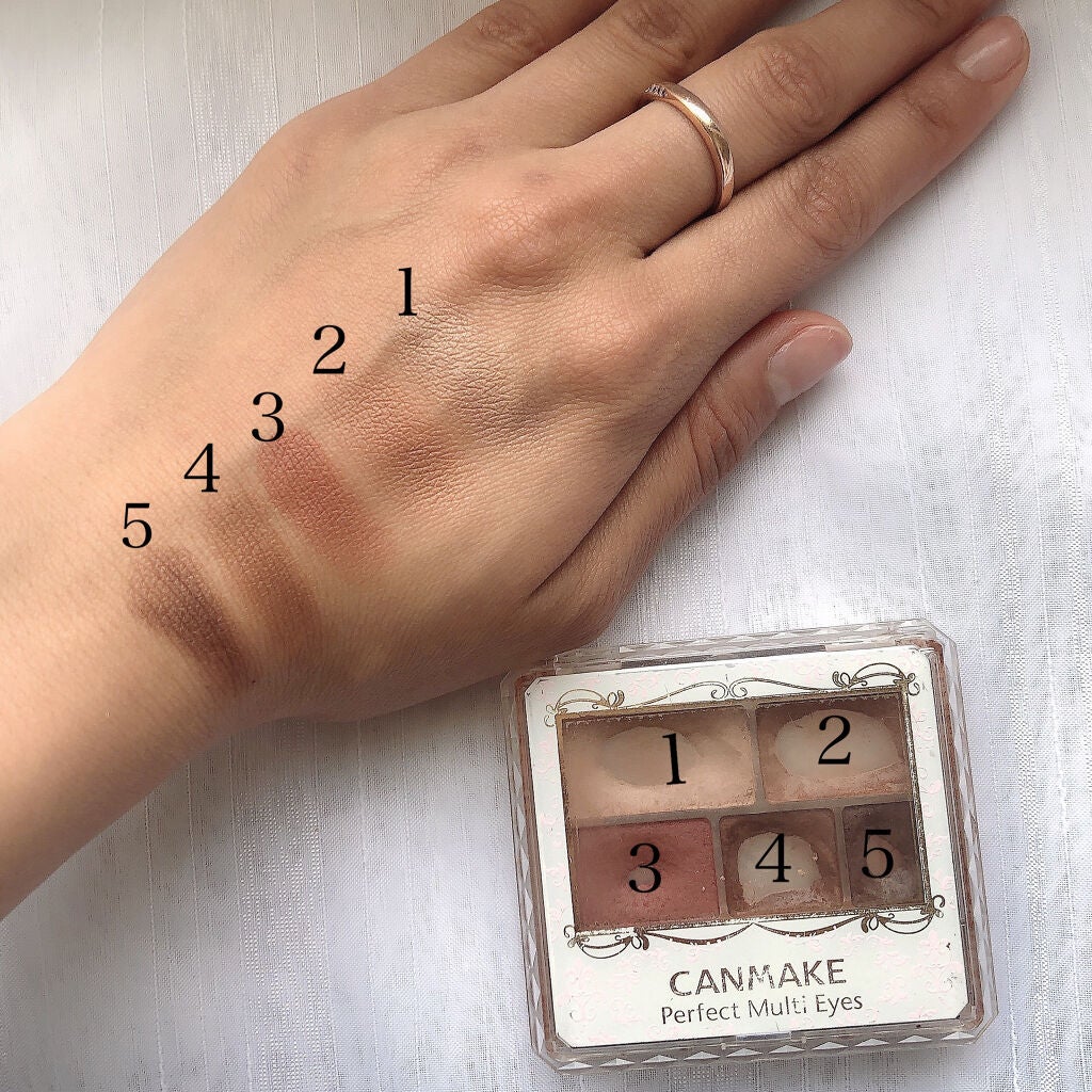 パーフェクトマルチアイズ/キャンメイク/アイシャドウパレットを使ったクチコミ(3枚目)
