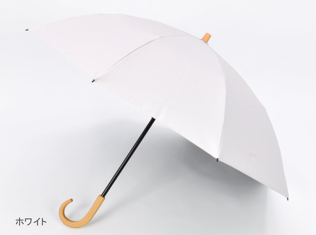 サンバリア100 2段折 無地 ホワイト