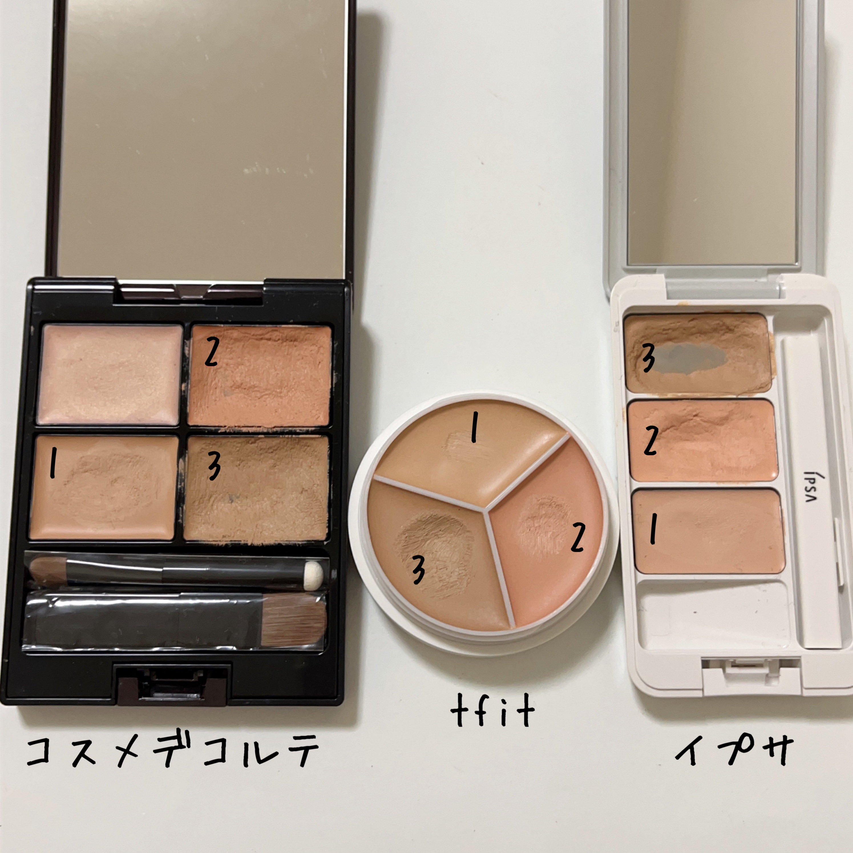 カバーアッププロコンシーラー/TFIT/パレットコンシーラーを使ったクチコミ（3枚目）