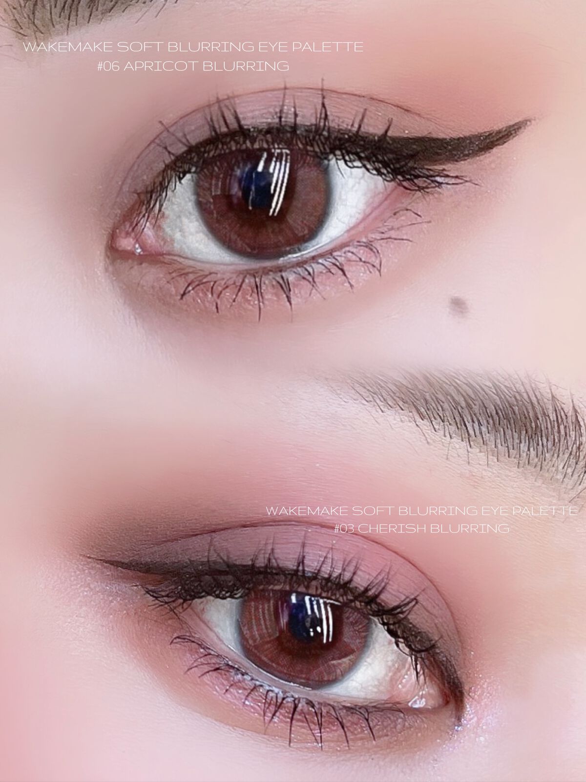 ソフトブラーリングアイパレット 03.チェリッシュブラーリング/wakemake/アイシャドウパレットを使ったクチコミ（1枚目）