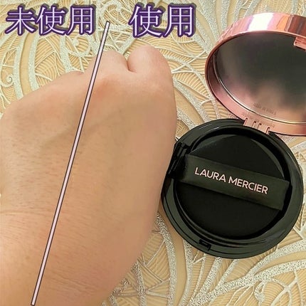 フローレス ルミエール ラディアンス パーフェクティング トーンアップ クッション/ローラ メルシエ/クッションファンデーションを使ったクチコミ(10枚目)