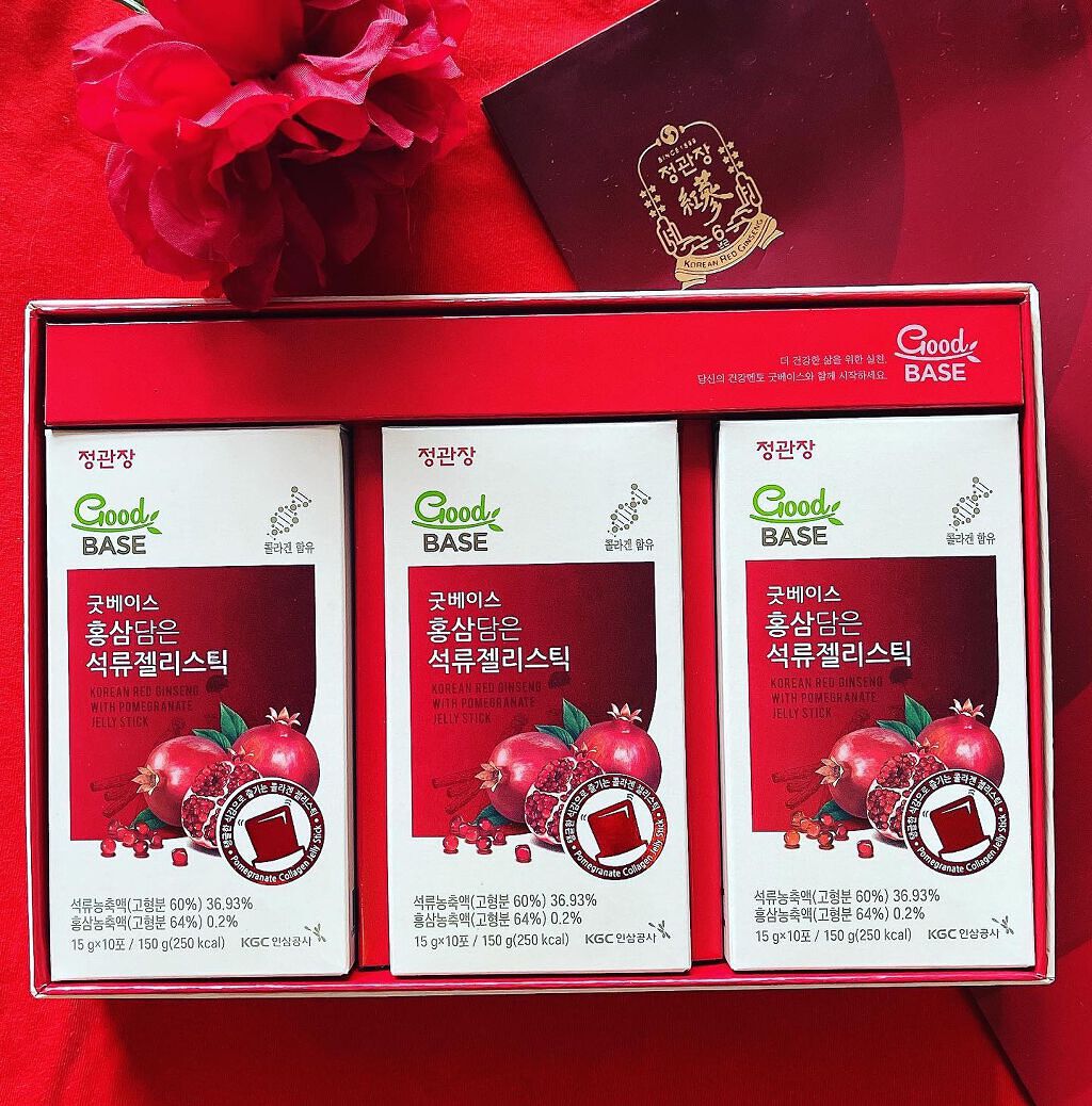 GoodBASE 紅参・ザクロスティック/正官庄/ドリンクを使ったクチコミ(3枚目)