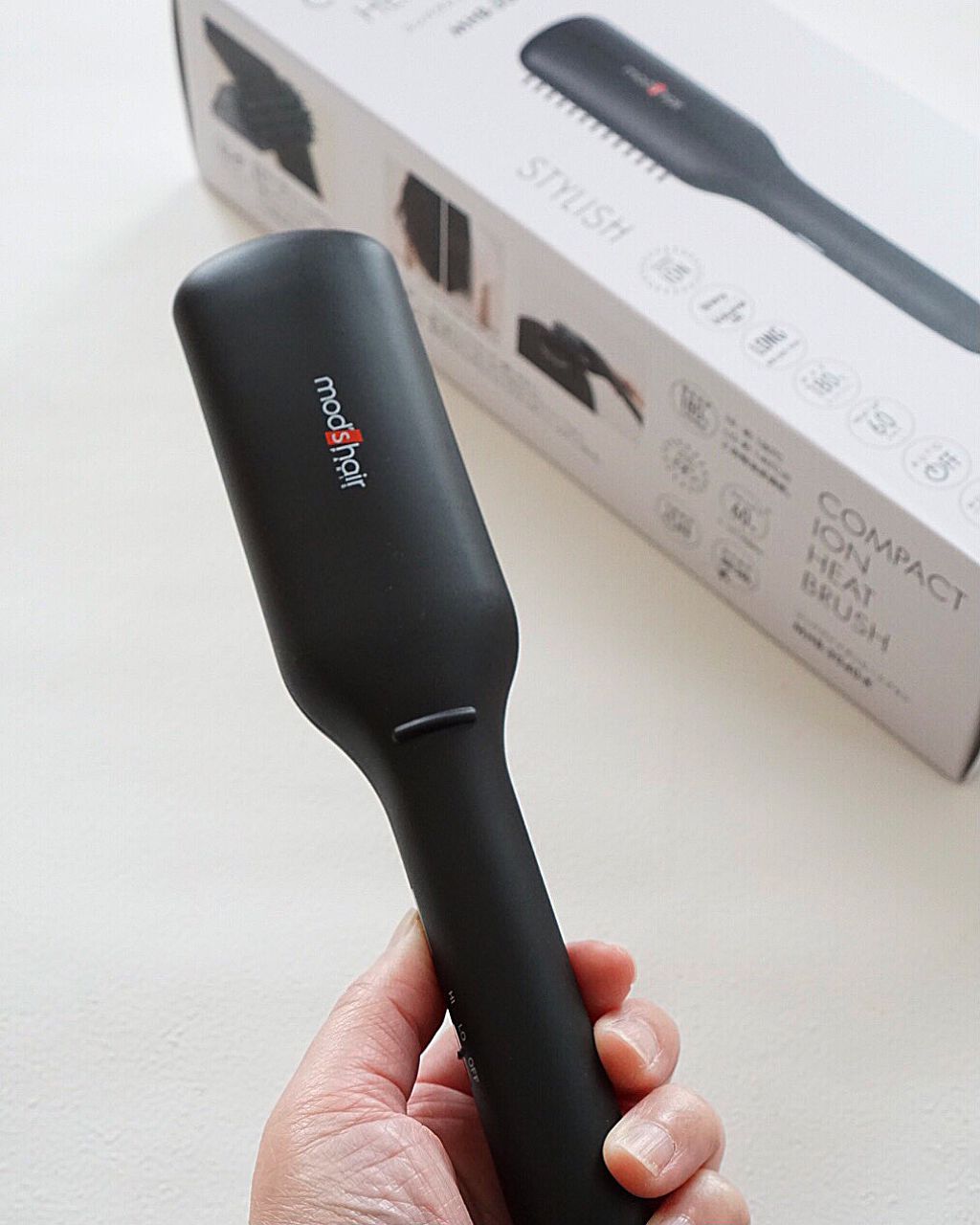 スタイリッシュ コンパクトイオンヒートブラシ MHB-3040-K/mod's hair/ヒートブラシを使ったクチコミ(2枚目)