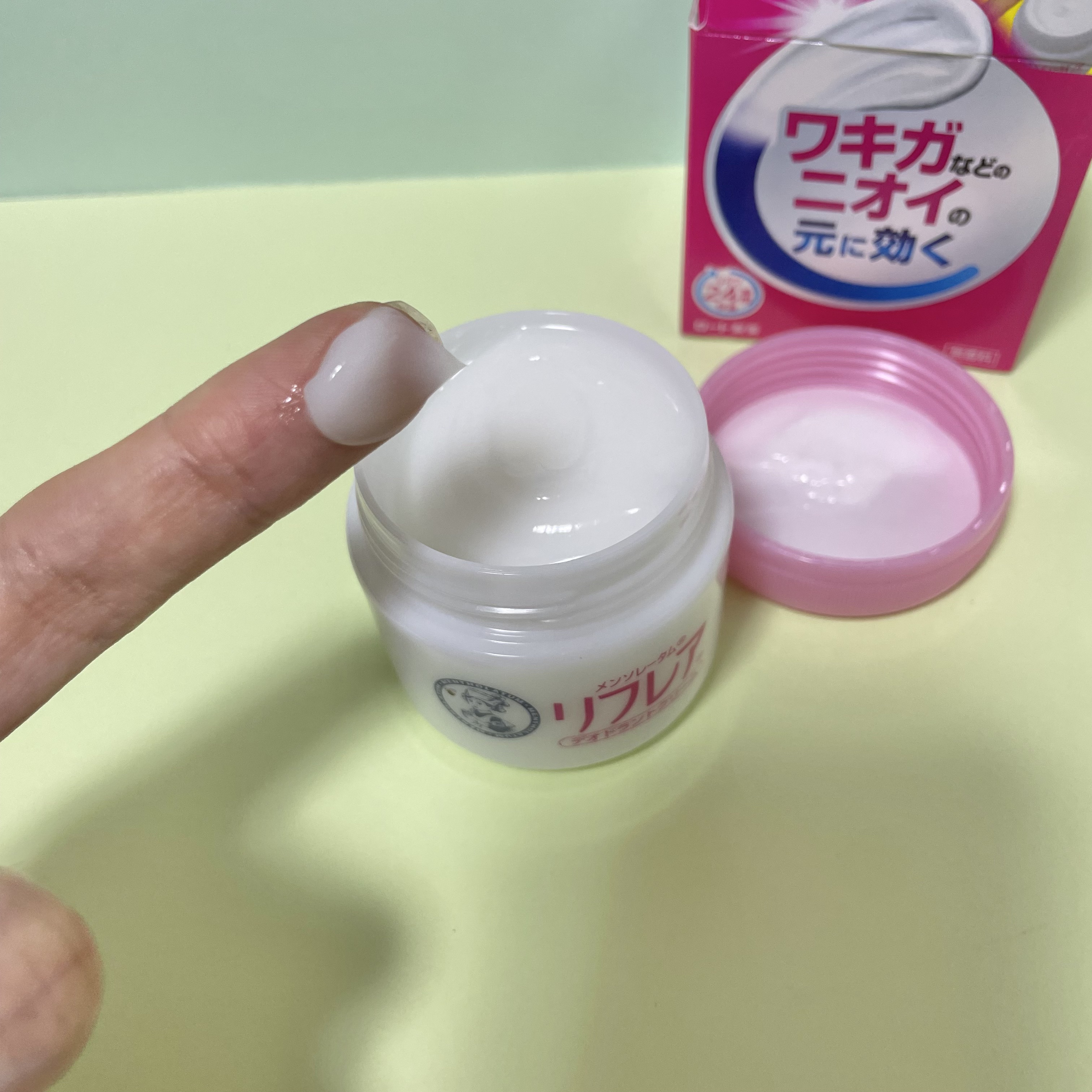 メンソレータム リフレア デオドラントクリーム/リフレア/デオドラント・制汗剤を使ったクチコミ（2枚目）