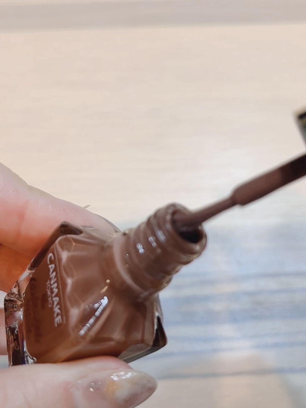 カラフルネイルズ N15 チョコレートシロップ/キャンメイク/マニキュアを使ったクチコミ（2枚目）