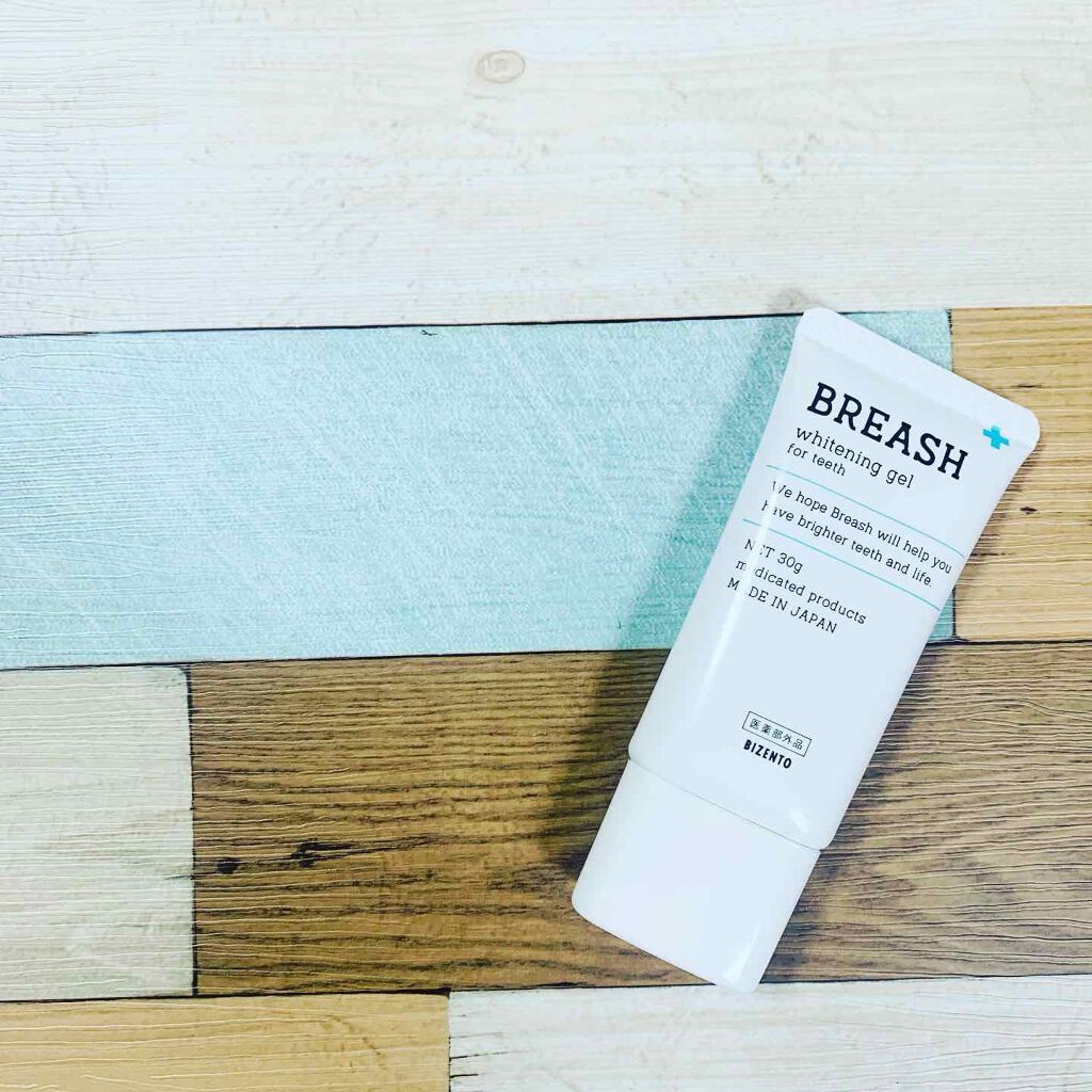 ブレッシュホワイトニング 歯磨きジェル/BIZENTO/歯磨き粉を使ったクチコミ（1枚目）