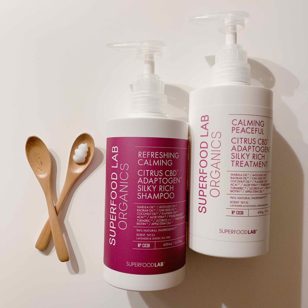 スーパーフードラボ オーガニックス シルキーリッチ シャンプー＆トリートメント/SUPERFOOD LAB/市販シャンプーを使ったクチコミ（1枚目）