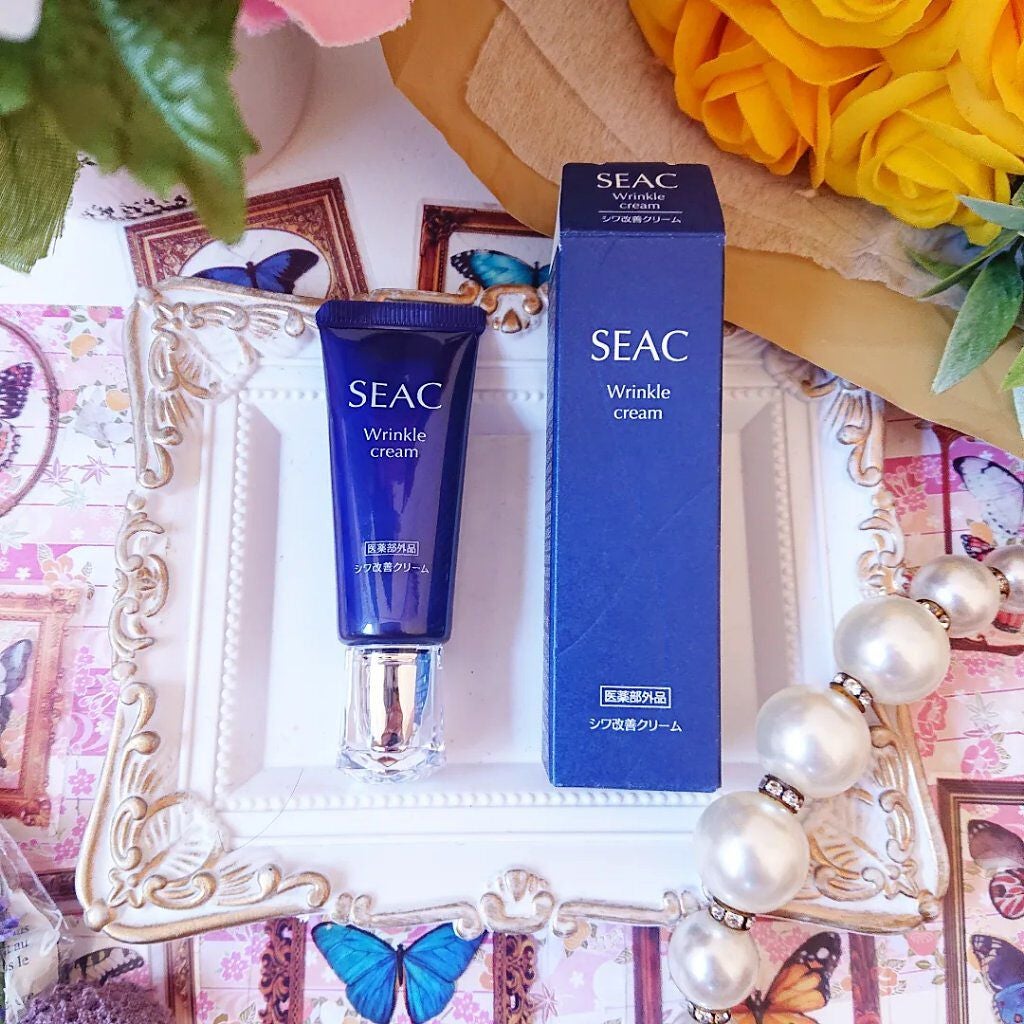 シワ改善クリームプレミアム/SEAC/アイケア・アイクリームを使ったクチコミ(1枚目)