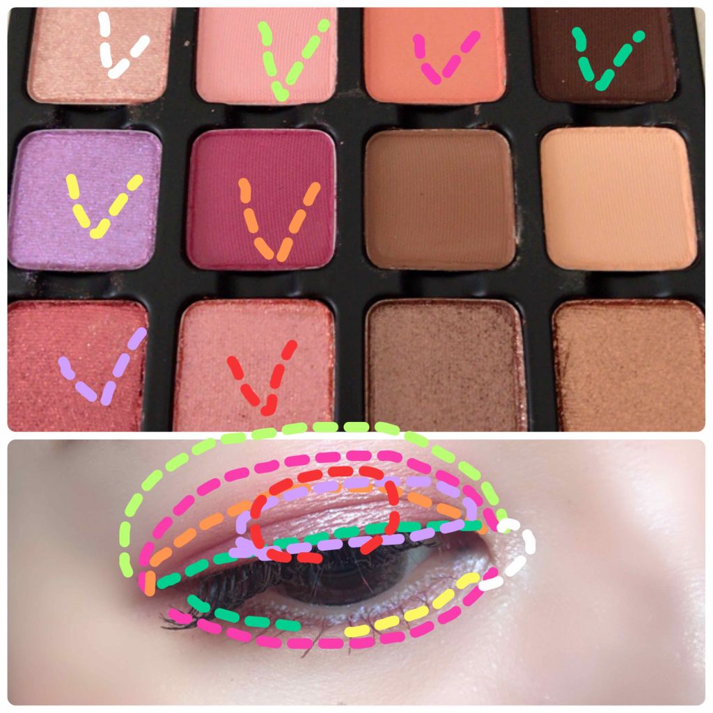 Paris EDIT Eye Shadow Palette/VISEART/アイシャドウパレットを使ったクチコミ（3枚目）