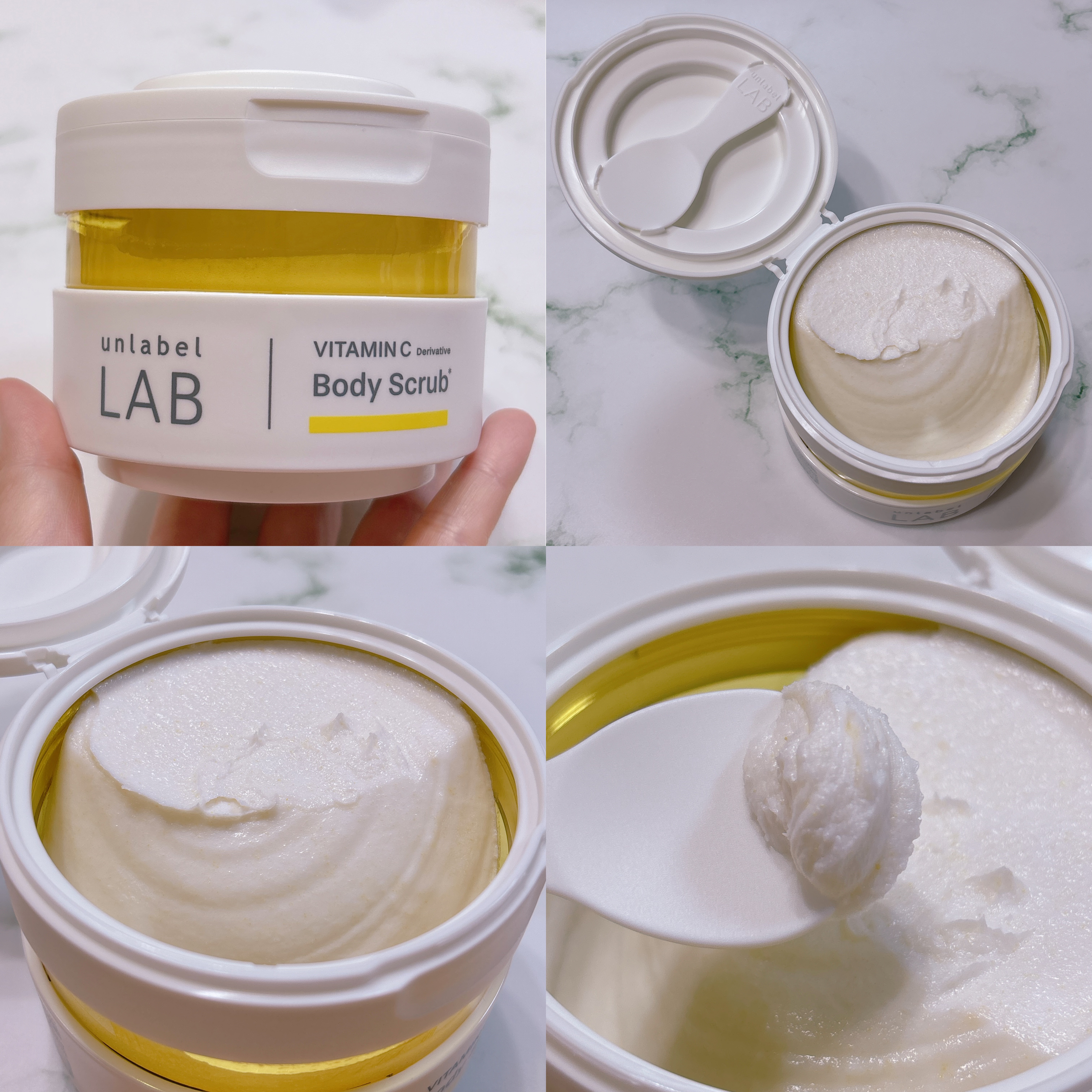 V クリーミーモイスト ボディスクラブ/unlabel/ボディスクラブを使ったクチコミ（2枚目）