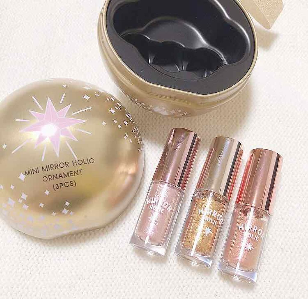 タイニートゥインクル ミラーホリックオーナメント/ETUDE/リキッドアイシャドウを使ったクチコミ(2枚目)