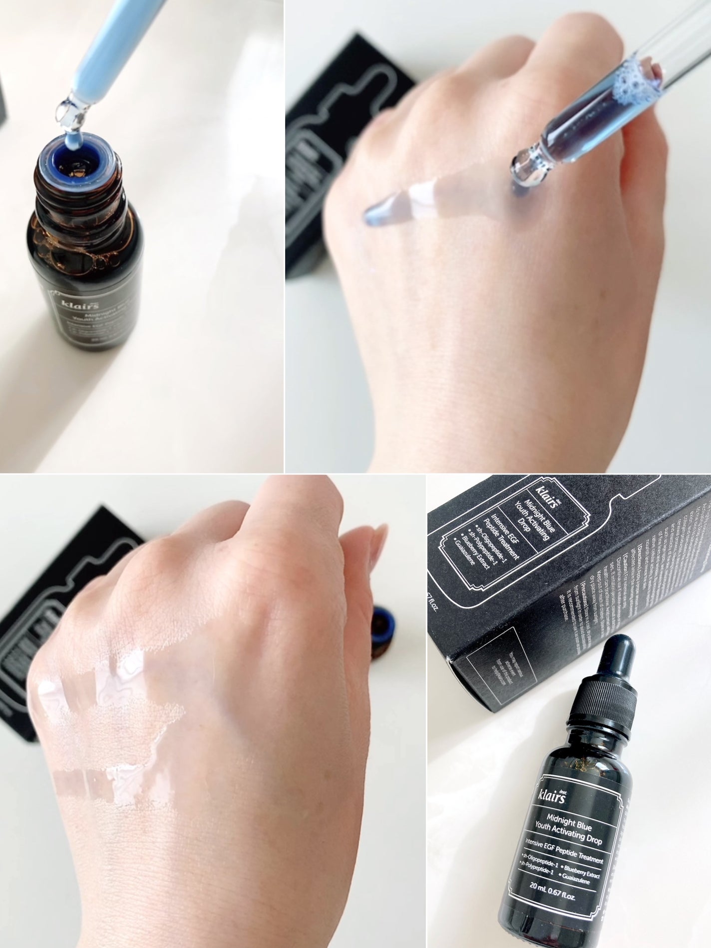 ミッドナイトブルーユースアクティベーティングドロップ(20ml)/Klairs/美容液を使ったクチコミ(6枚目)